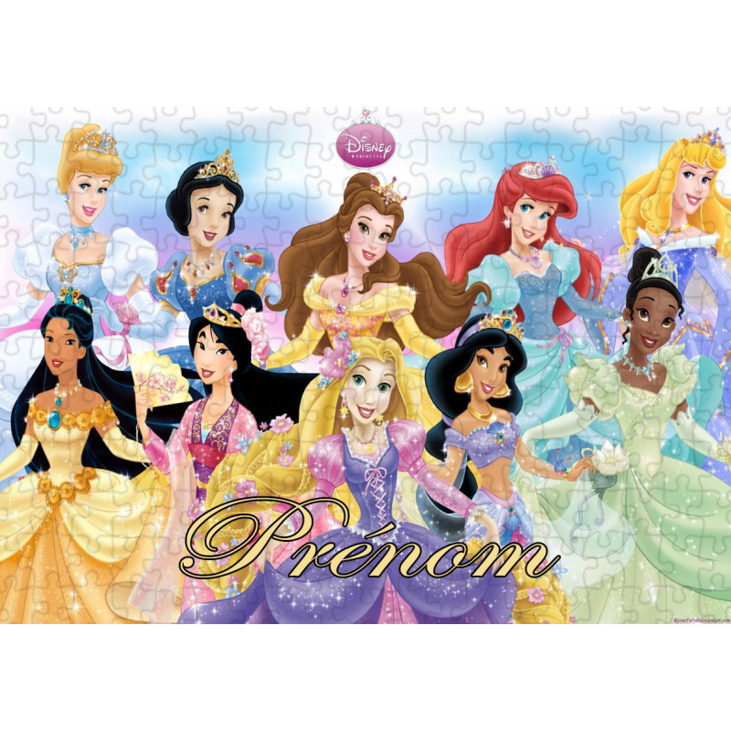 cadre princesse puzzle - Tête à modeler