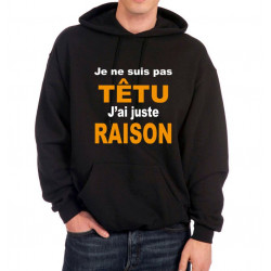 JE NE SUIS PAS TETU J'AI JUSTE RAISON 