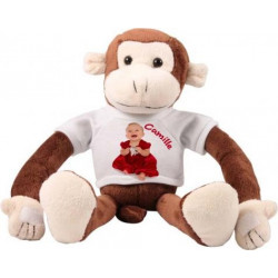 Peluche singe personnalisée